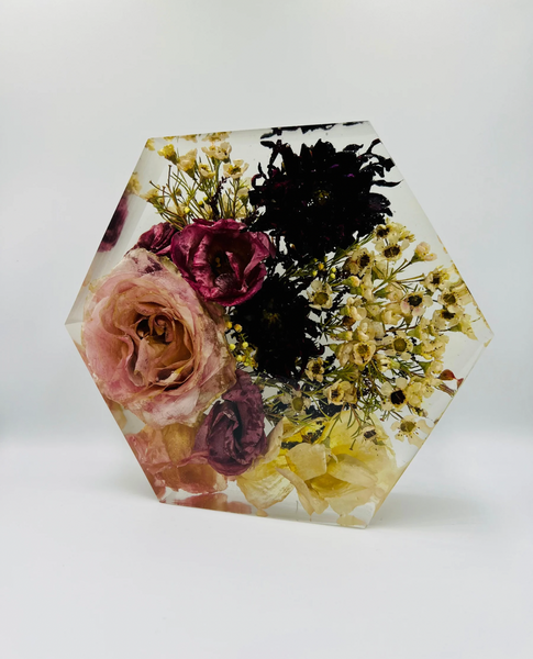 Közepes méretű hexagon emlékőrző (20.5x18x5cm) RENDELÉSRE