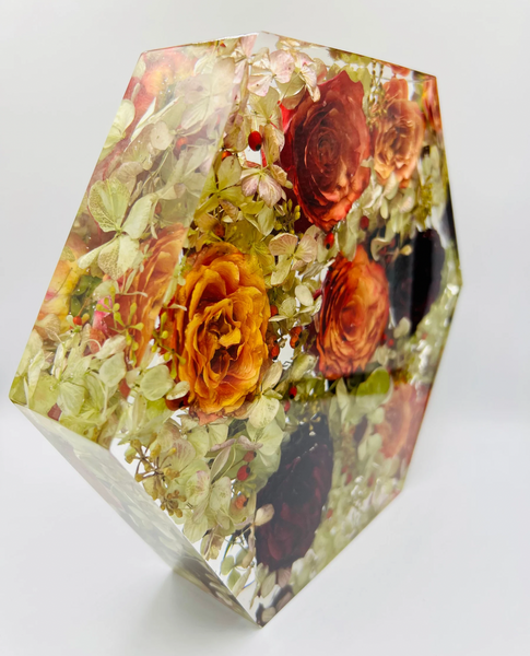 Nagy méretű hexagon emlékőrző (23x20x5cm) RENDELÉSRE