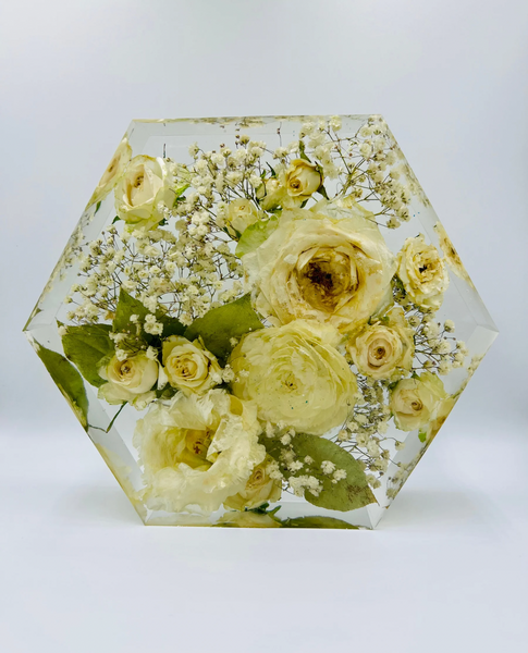 Közepes méretű hexagon emlékőrző (20.5x18x5cm) RENDELÉSRE