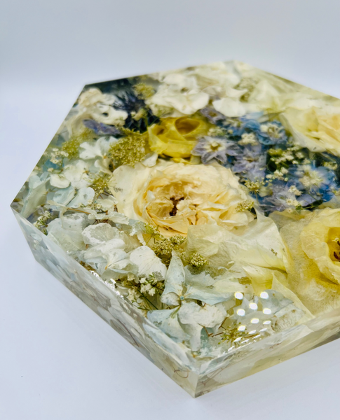 Közepes méretű hexagon emlékőrző (20.5x18x5cm) RENDELÉSRE