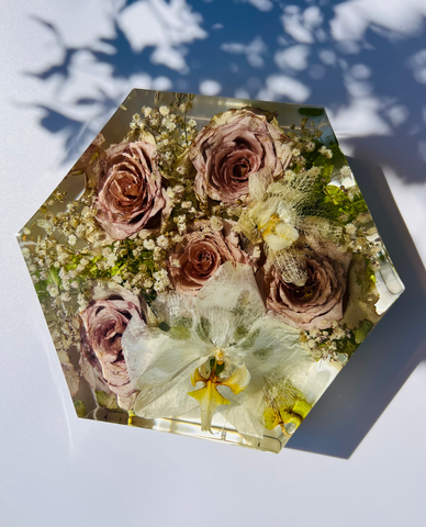 Kis méretű hexagon emlékőrző (16x14x5cm) RENDELÉSRE