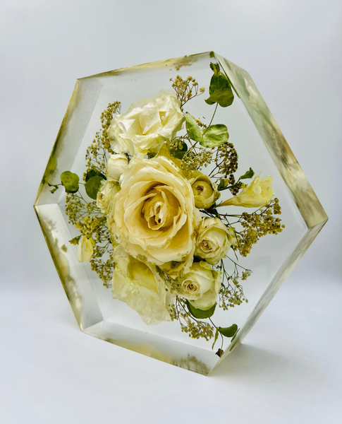 Közepes méretű hexagon emlékőrző (20.5x18x5cm) RENDELÉSRE