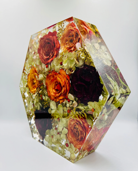 Nagy méretű hexagon emlékőrző (23x20x5cm) RENDELÉSRE