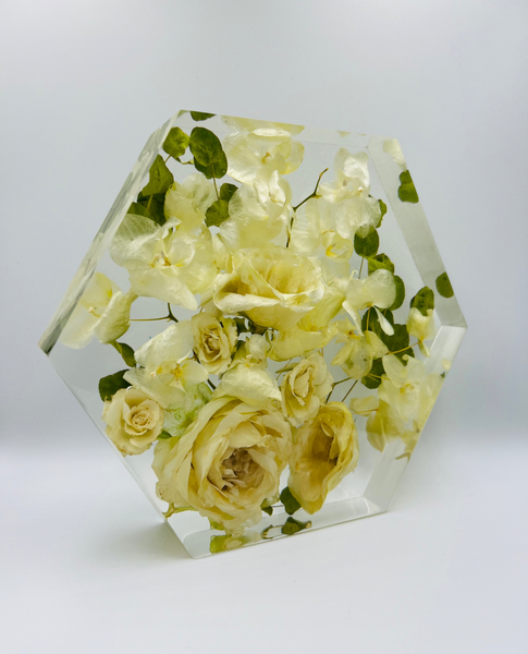 Közepes méretű hexagon emlékőrző (20.5x18x5cm) RENDELÉSRE