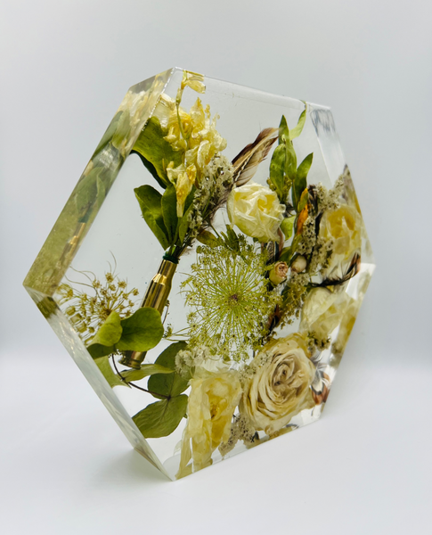 Közepes méretű hexagon emlékőrző (20.5x18x5cm) RENDELÉSRE
