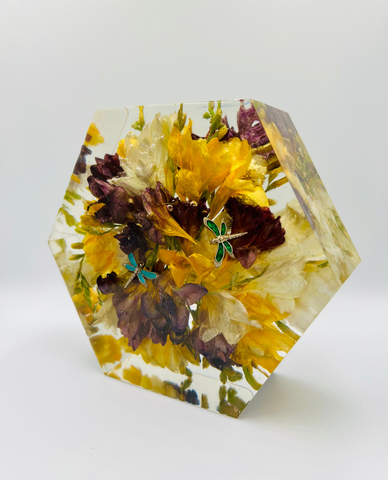 Kis méretű hexagon emlékőrző (16x14x5cm) RENDELÉSRE