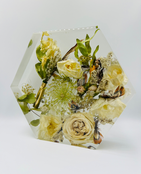 Közepes méretű hexagon emlékőrző (20.5x18x5cm) RENDELÉSRE