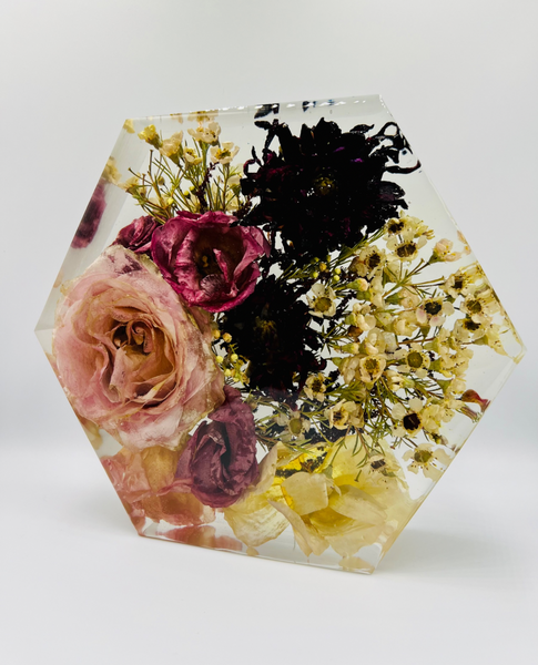 Közepes méretű hexagon emlékőrző (20.5x18x5cm) RENDELÉSRE