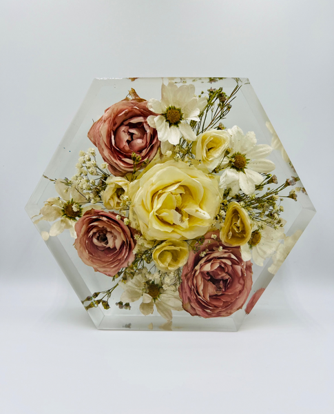 Közepes méretű hexagon emlékőrző (20.5x18x5cm) RENDELÉSRE
