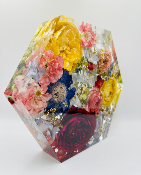 Közepes méretű hexagon emlékőrző (20.5x18x5cm) RENDELÉSRE