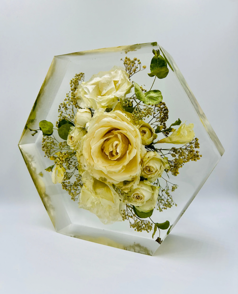 Közepes méretű hexagon emlékőrző (20.5x18x5cm) RENDELÉSRE