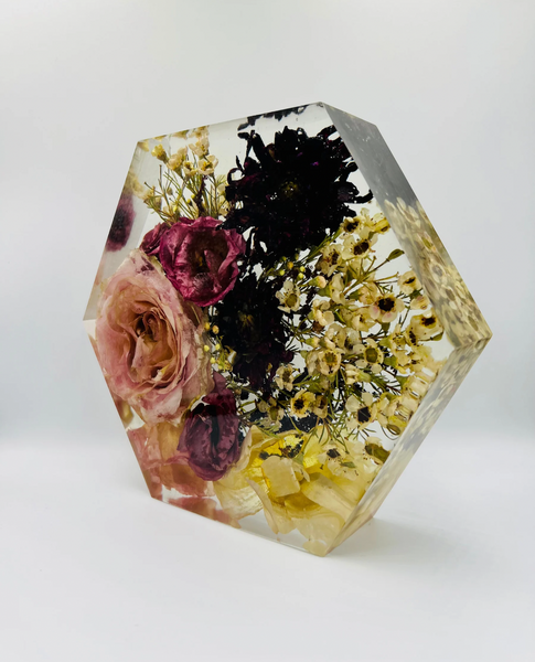 Közepes méretű hexagon emlékőrző (20.5x18x5cm) RENDELÉSRE