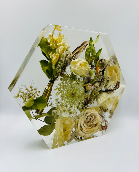 Közepes méretű hexagon emlékőrző (20.5x18x5cm) RENDELÉSRE