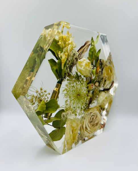 Közepes méretű hexagon emlékőrző (20.5x18x5cm) RENDELÉSRE