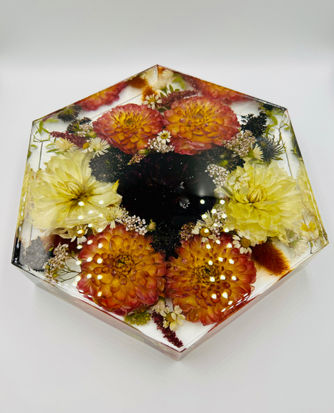 Nagy méretű hexagon emlékőrző (23x20x5cm) RENDELÉSRE