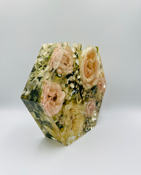 Kis méretű hexagon emlékőrző (16x14x5cm) RENDELÉSRE