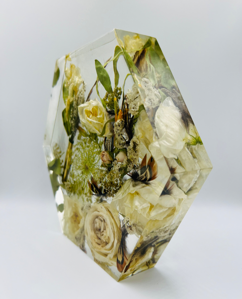 Közepes méretű hexagon emlékőrző (20.5x18x5cm) RENDELÉSRE