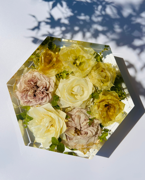 Közepes méretű hexagon emlékőrző (20.5x18x5cm) RENDELÉSRE
