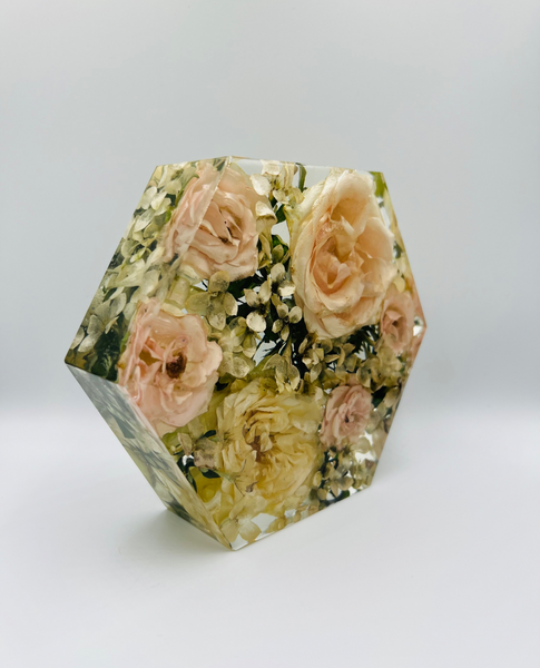 Kis méretű hexagon emlékőrző (16x14x5cm) RENDELÉSRE