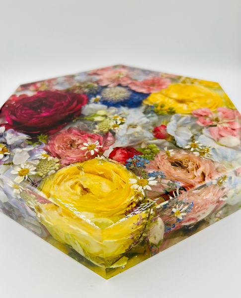 Közepes méretű hexagon emlékőrző (20.5x18x5cm) RENDELÉSRE