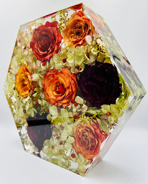 Nagy méretű hexagon emlékőrző (23x20x5cm) RENDELÉSRE