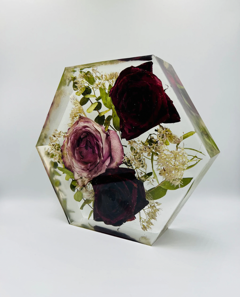 Közepes méretű hexagon emlékőrző (20.5x18x5cm) RENDELÉSRE