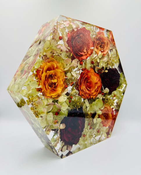 Nagy méretű hexagon emlékőrző (23x20x5cm) RENDELÉSRE