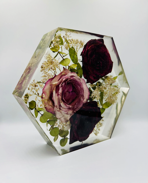 Közepes méretű hexagon emlékőrző (20.5x18x5cm) RENDELÉSRE