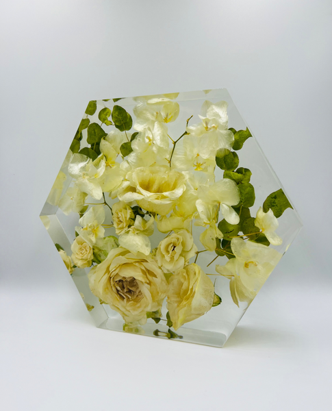 Közepes méretű hexagon emlékőrző (20.5x18x5cm) RENDELÉSRE