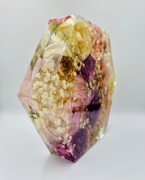 Közepes méretű hexagon emlékőrző (20.5x18x5cm) RENDELÉSRE
