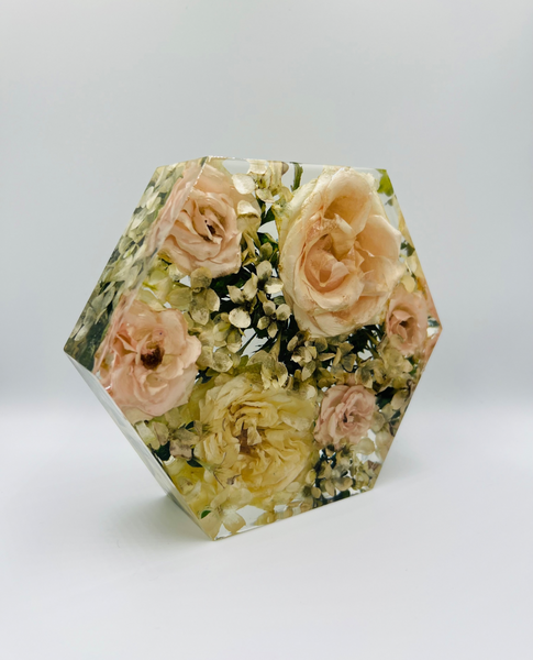 Kis méretű hexagon emlékőrző (16x14x5cm) RENDELÉSRE