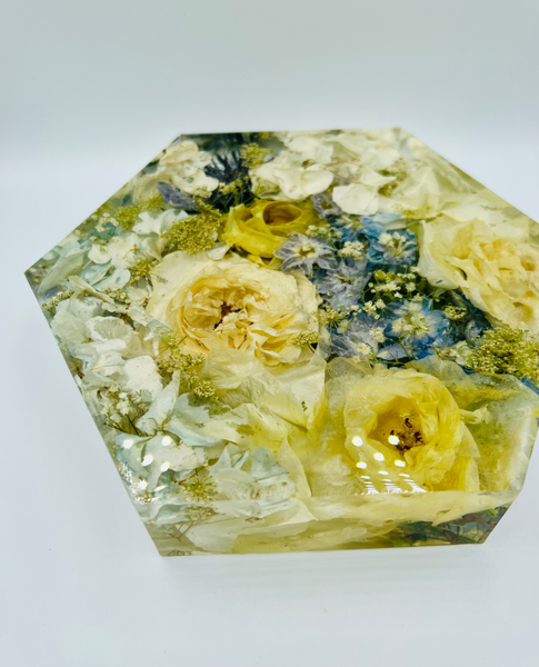 Közepes méretű hexagon emlékőrző (20.5x18x5cm) RENDELÉSRE