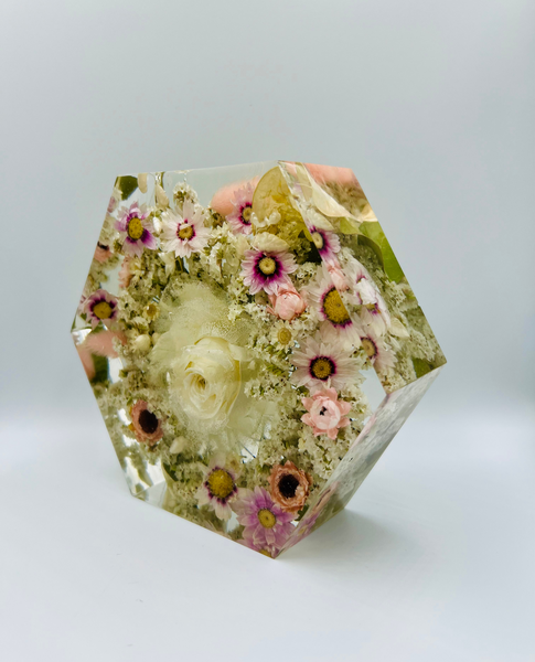 Kis méretű hexagon emlékőrző (16x14x5cm) RENDELÉSRE
