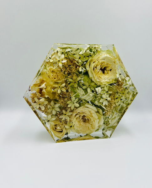 Kis méretű hexagon emlékőrző (16x14x5cm) RENDELÉSRE