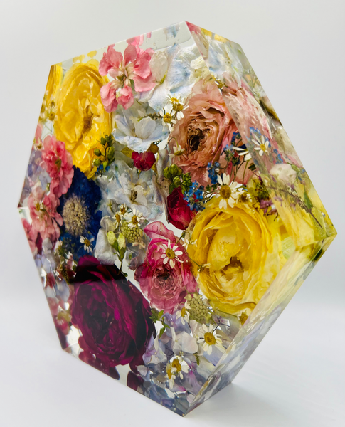 Közepes méretű hexagon emlékőrző (20.5x18x5cm) RENDELÉSRE