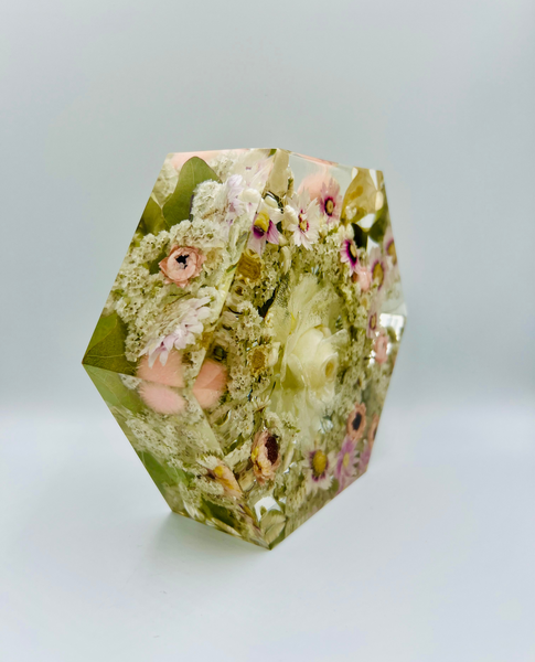 Kis méretű hexagon emlékőrző (16x14x5cm) RENDELÉSRE