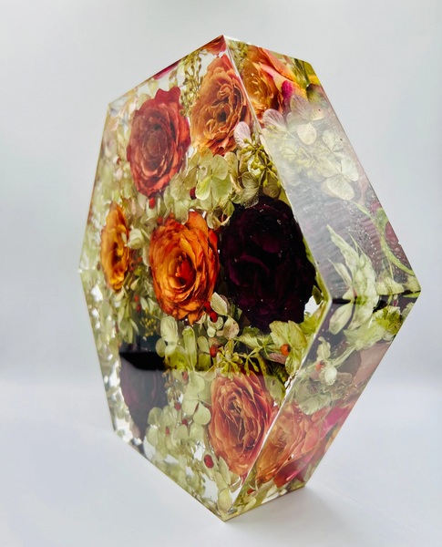 Nagy méretű hexagon emlékőrző (23x20x5cm) RENDELÉSRE
