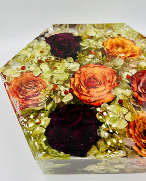 Nagy méretű hexagon emlékőrző (23x20x5cm) RENDELÉSRE