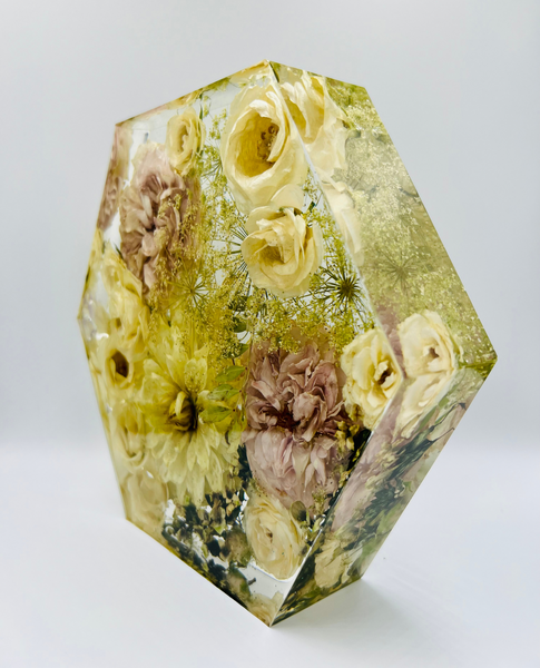 Közepes méretű hexagon emlékőrző (20.5x18x5cm) RENDELÉSRE