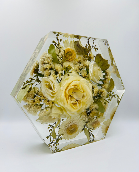 Közepes méretű hexagon emlékőrző (20.5x18x5cm) RENDELÉSRE
