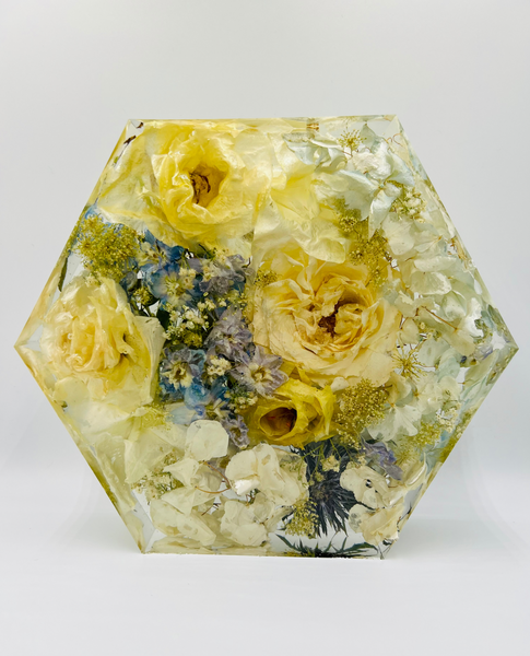 Közepes méretű hexagon emlékőrző (20.5x18x5cm) RENDELÉSRE