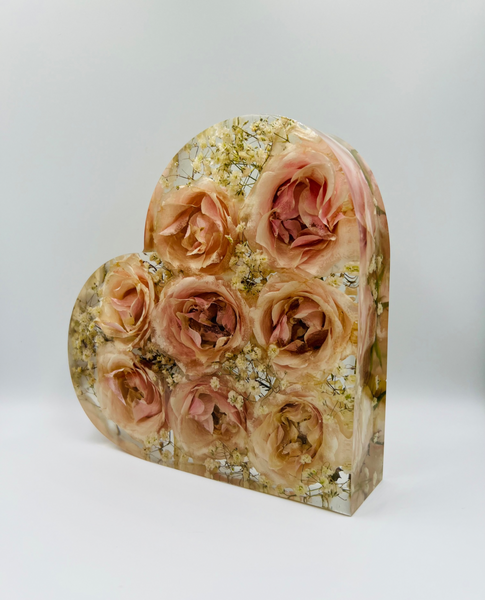 Szív alakú emlékőrző (21x20x5cm) RENDELÉSRE