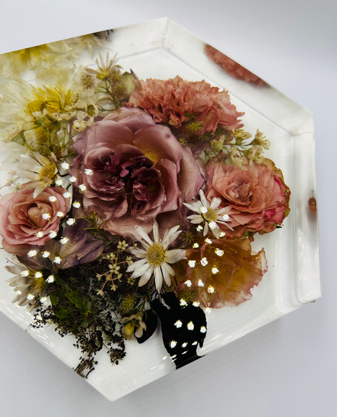 Közepes méretű hexagon emlékőrző (20.5x18x5cm) RENDELÉSRE