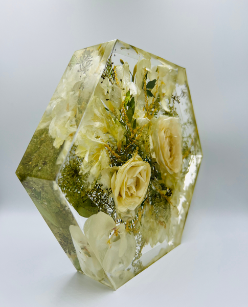 Közepes méretű hexagon emlékőrző (20.5x18x5cm) RENDELÉSRE