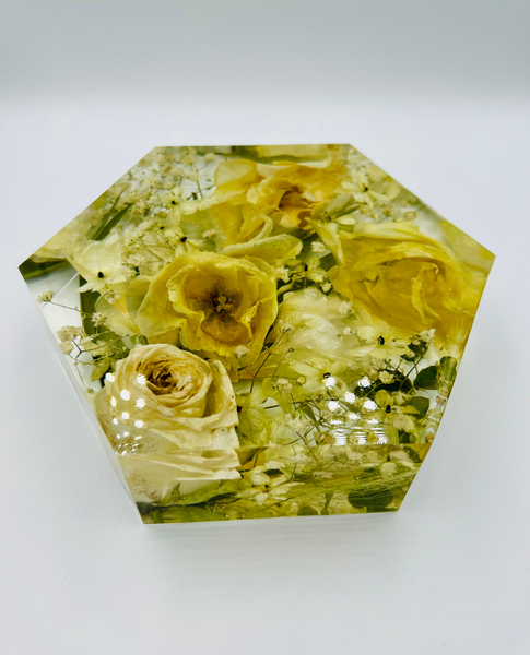 Kis méretű hexagon emlékőrző (16x14x5cm) RENDELÉSRE