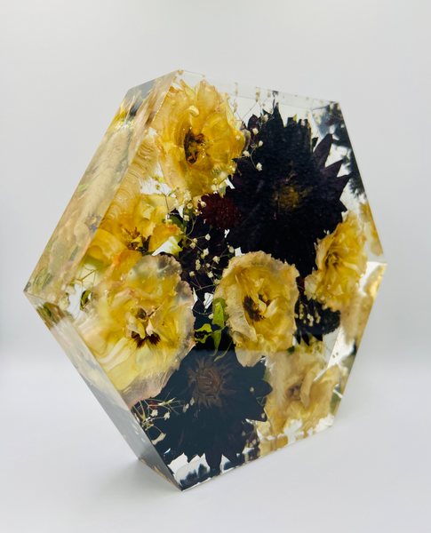 Közepes méretű hexagon emlékőrző (20.5x18x5cm) RENDELÉSRE