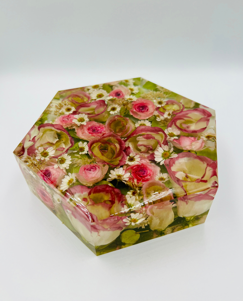 Kis méretű hexagon emlékőrző (16x14x5cm) RENDELÉSRE