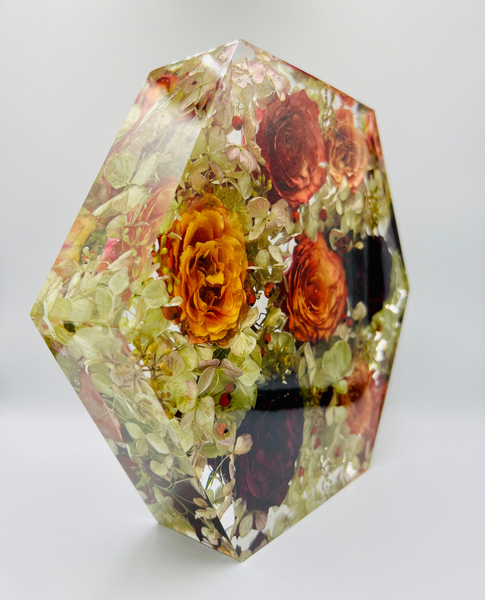 Nagy méretű hexagon emlékőrző (23x20x5cm) RENDELÉSRE