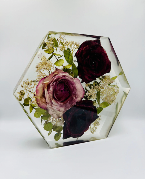 Közepes méretű hexagon emlékőrző (20.5x18x5cm) RENDELÉSRE