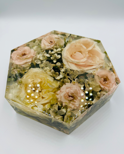 Kis méretű hexagon emlékőrző (16x14x5cm) RENDELÉSRE